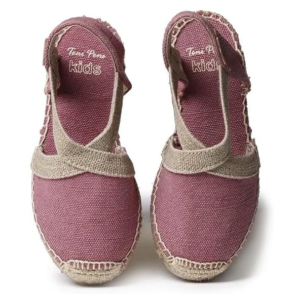 TONI PONS Kids Toddler Girls Espardillas Edita Sandals in Pink sz 10 - Picture 1 of 5